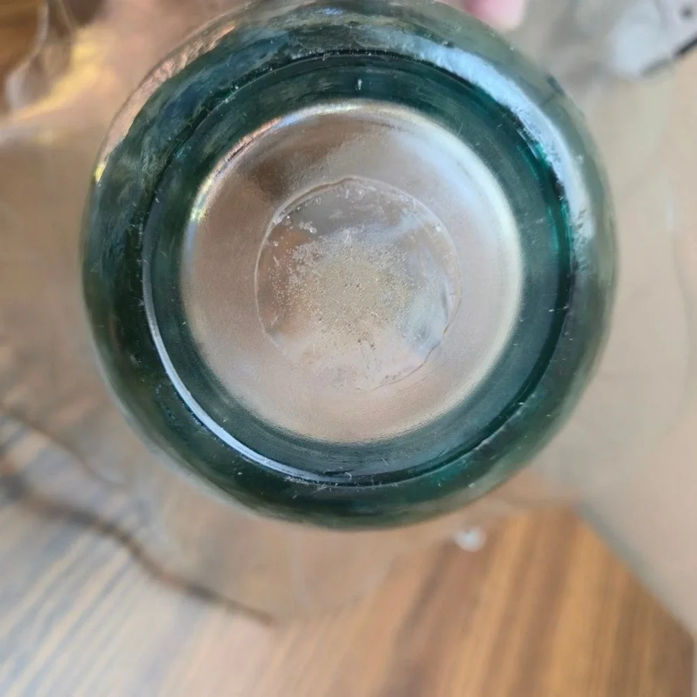 Leaf Design Lg Glass Bowl Centerpiece Decorative‎ Dish-Vase Aprox 14